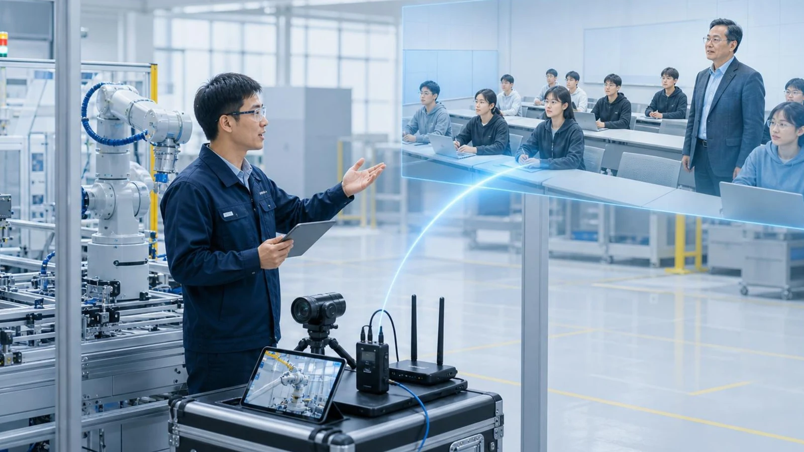 企业专家远程双师教学